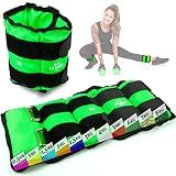 C.P. Sports Puños de Peso, Pesa pies y muñeca, Crossfit, Fitness, Yoga, Artes Marciales, aeróbicos, Gimnasia 2X 0,5kg – 2X 1kg - 2X 1,5kg - 2X 2kg - 2X 2,5kg - 2X 3kg-2x 4kg-2x 5kg-2x 6kg (1,0)
