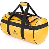 Bolsa de Viaje y Deporte Convertible en Mochila - Duffel Bag - The Friendly Swede (60L Amarillo)