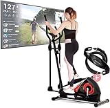 Sportstech CX608 Bicicleta Elíptica para Casa | Marca de Calidad Alemana | Video Eventos, App Multijugador & Consola Bluetooth | Elíptica con Cinturón de Pulso | Entrenamiento | Soporte para Tablet