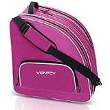 VENTCY Bolsa para Patines, Bolsa Patines Adulto, Bolsa Patines Ruedas, Bolsa Patines Línea para Niña, Bolsa Patines 4 Ruedas hasta El Tamaño 45 (EU) Rosa roja