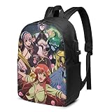 XCNGG Anime Ass_assi.n-a-tion Class_ro-om - Mochila universal de 17 pulgadas con puerto de carga USB, unisex, mochila para ordenador portátil