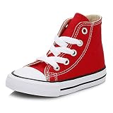 All Star Kids Sports Shoes Red Canvas Laces 7J232C