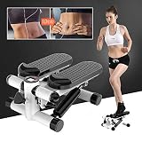 YJIIJY Stepper con LCD Pantalla Multifuncional y Cuerdas, Multi-función Paso para Cardio Fitness