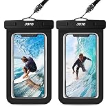 JOTO 2 uds. Bolsa Estanca Móvil Universal, Funda Impermeable para iPhone 12 Mini/Pro/Pro MAX/11/XS/XR/8 Plus/7 Plus, Galaxy Note10+/S20 Ultra/S20+/S10e, Huawei hasta 6,9' Diagonal -Negro