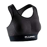 Lurbel Cristallo Bra, Sujetador Deportivo, Sujetador para Fitness, Top para Correr, Sujetador para Running (Marengo, Mediana - M)