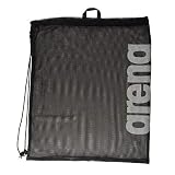 Arena Bolsa de natación unisex para adultos, de malla, color negro, talla única