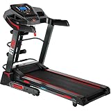 Fitfiu Fitness MC-500 - Cinta de correr plegable con inclinación automática, velocidad regulable hasta 18 km/h, superficie de carrera de 41 x 123 cm, motor de 2200W, pulsómetro y accesorios fitness