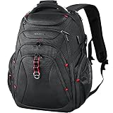 KROSER Mochila para Portátil de Viaje 17.3' XL Mochila para Computadora con Bolsillos RFID Hidrófugo Mochila Universitaria Negocio Elegante Grande Bolso para Portátil Escolar para Hombres/Mujeres