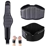 Cinturón de Levantamiento de Pesas con 2Muñequeras Deportivas Cinturón Musculación para Halterofilia Cinturon Gimnasio Hombre y Mujer Cinturon Powerlifting Peso Musculación Cinturón Fitness
