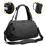 ITSHINY Mochila portátil, Macuto de Viaje Bolsa de antirrobo Roll Top Bolsa Escolar Mochila Casual de día Ligera y Resistente al Agua para Hombre Mujeres (Negra - Bolsa de Deporte)