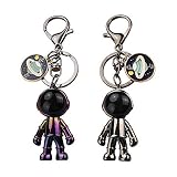 Tingz 2 piezas astronauta Llavero de astronauta Dibujos animados Llavero Personalizado para hombres y mujeres, soporte para llaves de coche, dije de bolsa, regalos para amantes