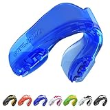 SAFEJAWZ Protector bucal Adultos y niños para Todos los Deportes de Contacto, incluidos Rugby, MMA, Artes Marciales de Kickboxing, Judo, Hockey y Boxeo (Ice, Adulto (12+ Años))