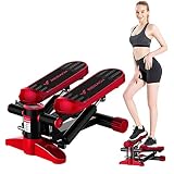YHSPORT Aptitud Adelgazar Mini Stepper Fitness Stepper con Cuerda Multifunción Que Adelgaza La Pérdida De Peso Stepper Resistencia Ajustable con Pantalla LED