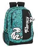 Safta Mochila Escolar de El Niño Beach Party, 320x160x440mm, Verde/Negro