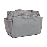 Rayen 6093 Organizador de Bolsos 10 Compartimentos, Tela, Gris, 28 x 23 x 11.5 cm