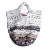 Gallaecia Studio Bolso de playa tipo capazo tejido a mano a crochet