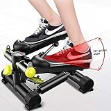 BAIMILI Stepper Cardio Fitness Mini 150kg, Máquina de Step Aparato de Entrenamiento Stepper con Barra de Sujección Y Pantalla Multifuncional