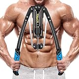 Ejercitador de brazos Power Twister,Ejercitador de brazo presión hidráulica,Pecho y el Brazo Constructor Ajustable 22-440 libras,para La Parte Superior Cuerpo Fuerza Brazo Entrenamiento