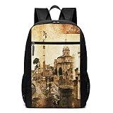 OMNVEQ Mochila Escolares Roma Forum Rome Aged, Mochila Tipo Casual para Niñas Niños Hombre Mujer Mochila para Ordenador Portátil Viaje