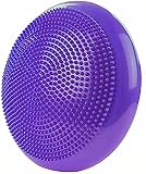 unycos - Cojín de Equilibrio, Cojín Propioceptivo, Cojín Hinchable, 34 cm | Entrenamiento de Tronco, Espalda, Abdomen, Piernas, Fitness, Pilates, Rehabilitación, Coordinación (Morado)
