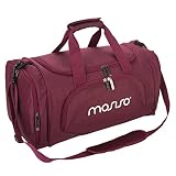 MOSISO Bolsas de Gimnasio Tejido de Poliéster Plegable de Viaje Durante la Noche Duffels Ligero Deportivo Deportes Camping Hombro Bolso para Hombres y Mujeres, Vino Rojo