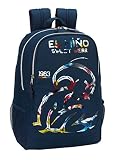 Safta Mochila Escolar El Niño 'Splash' Oficial 320x160x440mm, Azul Marino