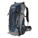 Lixada Mochila de Senderismo 50L/60L con Cubierta Impermeable Mochila de Marcha Trekking Camping Deporte Al Aire Libre