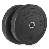 CapitalSports Renit Hi Temp Discos de Peso 50,4mm Núcleo de Aluminio Goma 2x15kg (Pareja Discos Pesas Caucho para Barra Larga o Barra olímpica, Ideal lanzamientos sin dañar el Suelo, Resistente)
