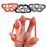 5BILLION Estiramiento de Dedo Hand Exerciser - Entrenador de Fuerza para Ejercicio de Antebrazo, Fortalezas de Dedo de Guitarra y Escalada de Roca (3 PCS Finger Stretcher)