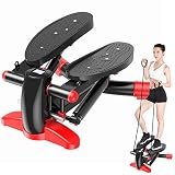 Merpin Stepper Hometrainer Stepper up-Down Swing Stepper con Resistencia Ajustable y computadora de Entrenamiento inalámbrica Máquina de Step Mini Stepper con Pantalla Multifuncional