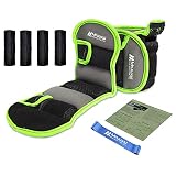 Pesas Para Tobillos Y Muñeca Ajustables 0.54-1.8Kg, 2 Piezas | Muñequeras De Neopreno Para Entrenamiento De Hombres Y Mujeres | Ejercicio Gimnasio En Casa Fisioterapia Piernas Brazos Rehabilitación