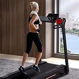 Cinta de Correr de levitación magnética Plegable， Velocidad hasta 14 km/h con Altavoz Bluetooth, Monitor de Ritmo cardíaco, amortiguación magnética，Sistema De Seguridad Magnético