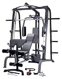 Marcy SM4000 Deluxe Smith Machine - Multigym - Gimnasio en casa - Incluye banco de ejercicio
