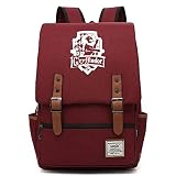 Mochila Gryffindor, Mochila de Ocio Harry P, Bolsa de Viaje de Moda de la Universidad de Hogwarts Medio Licor Rojo