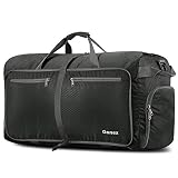 Gonex Bolsa de Viaje 100L, Plegable Ligero Bolso Equipaje Maleta Grande Bolsas Deportes Gimnasio Maletas de Mano Impermeable Duffel Travel Bag para Hombres y Mujeres Fin de Semana (Gris)