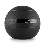 CAPITAL SPORTS Groundcracker Pelota de peso 18kg (Balón medicinal goma, relleno arena y hierro, lanzamientos sin rebote, superficie rugosa antideslizante, entrenamiento fuerza, velocidad, resistencia