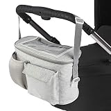 ONVAYA Organizador para cochecito de bebé, bolsa para cochecito en color gris