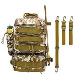 DOUBFIVSY Mochila de Pesca, 14.6' x 9.1' x 5.5' Mochila para Aparejos de Pesca Impermeable Bolsas de Almacenamiento de Aparejos Multifuncional Práctico Bolsa de Bandolera Cruzada para Viajar o Pescar
