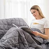 jaymag Manta con Peso para Adultos 180x200cm 13kg Anti-ansiedad Sensorial Calmante para un Mejor sueño y Alivio del estrés 100% algodón con Cuentas de Cristal