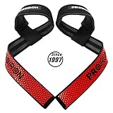 PROIRON Correas Levantamiento de Pesas, Correas Profesionales Acolchadas con Sujeción de Gel, Gym Straps Deportivas, muñequeras Powerlifting Gimnasio, Fitness, para halterofília