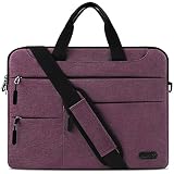 Maletin Ordenador Portatil 15,6 Pulgadas Hombre Mujer Bolso Bandolera Impermeable para portátiles Protectora Compatible Trabajo Grande Bolsa Rojo