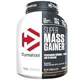 Dymatize Super Mass Gainer, Polvo Para Ganar Peso + Carbohidratos, BCAA y Caseína, Sabor Chocolate - 2,9 kg