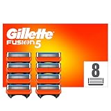 Gillette Fusion 5 Cuchillas de Afeitar Hombre, Paquete de 8 Cuchillas de Recambio (El Diseño Exterior del Paquete Puede Variar)