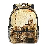 RTUBNSD Mochila Infantil para Niño Kindergarten Roma Forum Roma Anciano Mochilas Kinder Preescolar Niñas Mochila Mochilas Lindo 2-5 Años