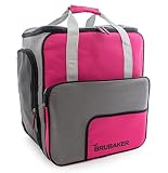 BRUBAKER 'Super Function 2.0' Bolso para Deporte - Mochila Porta Botas De Esquí - Rosa/Gris