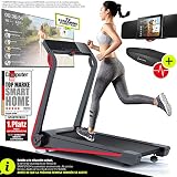 Sportstech Cinta de correr F17 - Marca de Calidad Alemana - Eventos en Vivo & App multijugador - Sistema de Plegado Fácil, Sin Montaje, 12 KM/H, 2.5PS, cinturón de pulso + sistema de lubricación