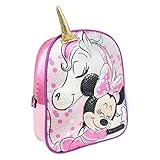 ARTESANIA CERDA Mochila Infantil 3D Minnie, Rosa, 31 cm