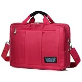 Hombres y Mujeres 15.6 Pulgadas Impermeable Nylon Bolsa de Mensajero Viajes de Negocios Tableta del Ordenador Portátil Bolso Bandolera Puede Convertirse en Mochila