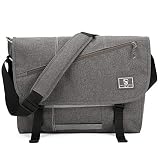 OIWAS Bandolera Hombre Mujer Bolsa de Mensajero Bolsa de Portátil 15,6 Pulgadas Bolso PC para Deportes Trabajo Casual y Viajes
