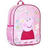 Mochila Infantil De Peppa Pig Para Niñas Con Detalle De Lentejuelas Rosas En El Vestido | Perfecta Para La Escuela De Niños, Guardería O Bolsa De Preescolar, Bolsa De Viaje Para Niños | Talla Única